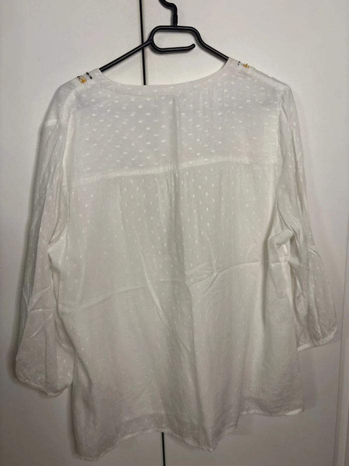 🌺 blouse Armand Thiery blanche et moutarde🌺 - photo numéro 4