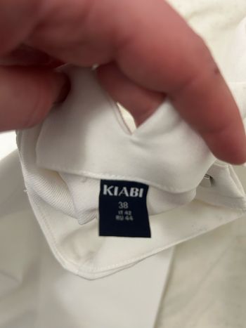 pantalon tailleur blanc - taille M - kiabi 