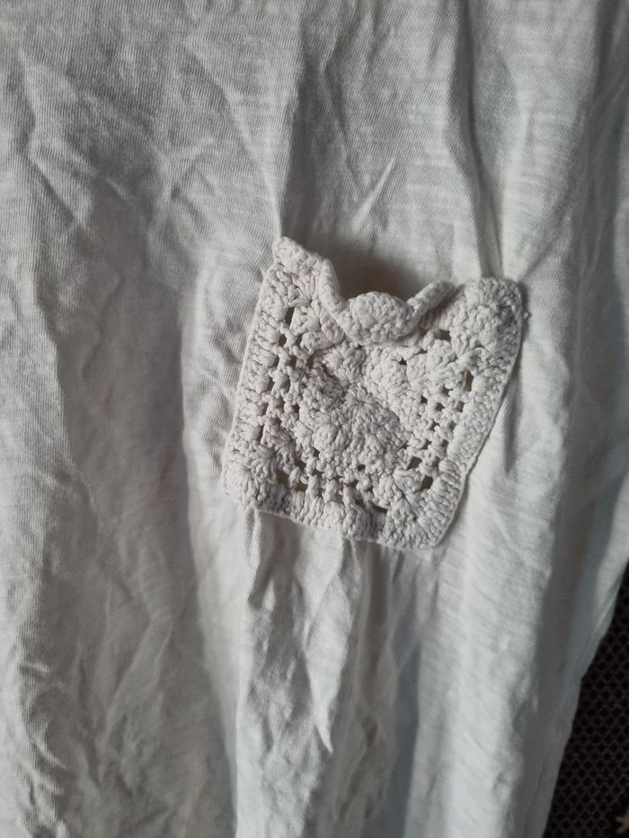 T-shirt blanc cassé 10ans - photo numéro 2
