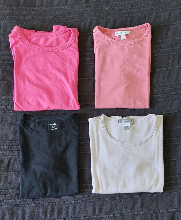 4 tee shirts manches courtes