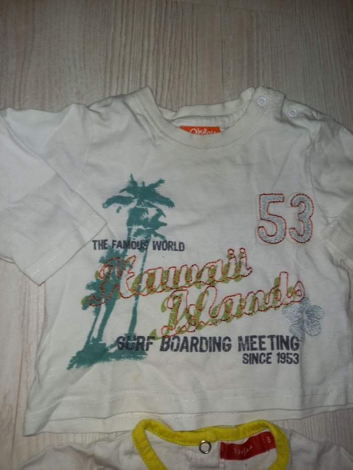 Lot de 2 t-shirts ML garçon 6 mois - photo numéro 4