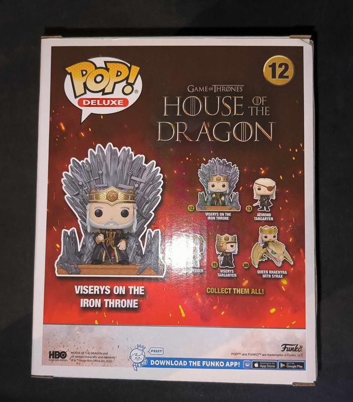 Figurine Funko Pop Deluxe / Viserys On The Iron Throne N°12 / House of the Dragon - photo numéro 3