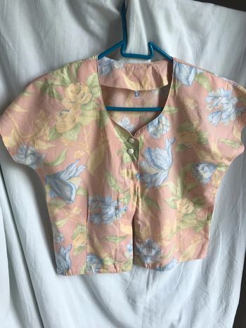 #vintage #blouse #fleuri pastel#taille 38