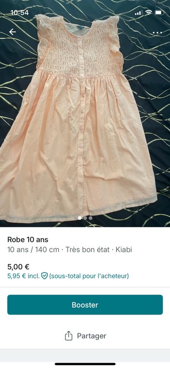 Robe 10 ans