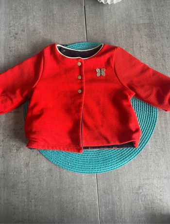 Jolie veste obaibi réversible 6 mois fille