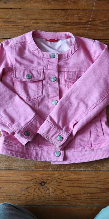 Veste jean rose Tissaia T5A