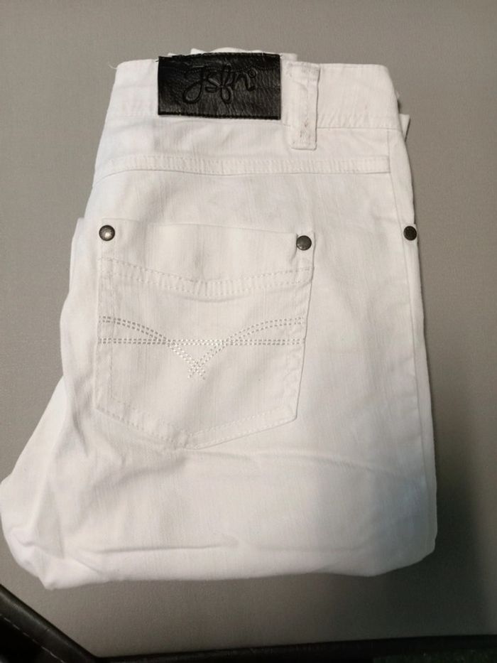 Jean blanc taille FR 38 - photo numéro 5