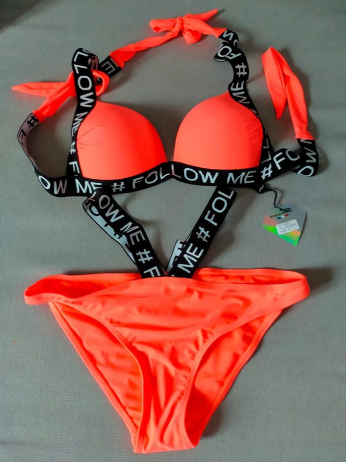 Haut de bikini fluo #FollowMe – Bikki Beach – Taille M – Neuf avec étiquette - photo numéro 3