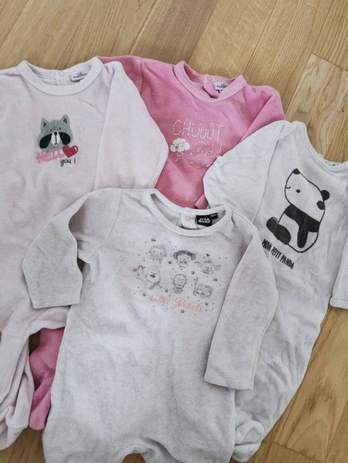 Lot de 4 pyjama rose
