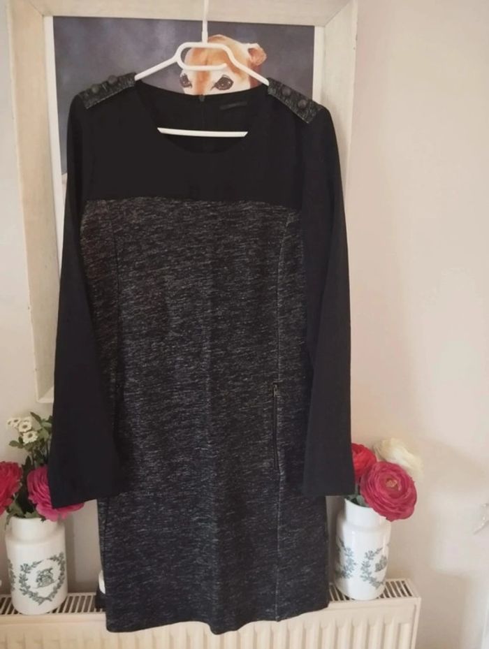 🌹Robe Bi-Matière Laine & Lin IKKS T38/40🌹 - photo numéro 13