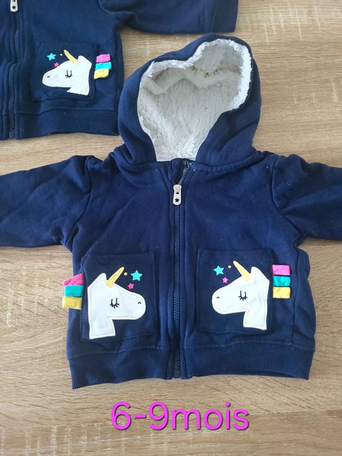 Veste chaude licorne 6 mois - photo numéro 2