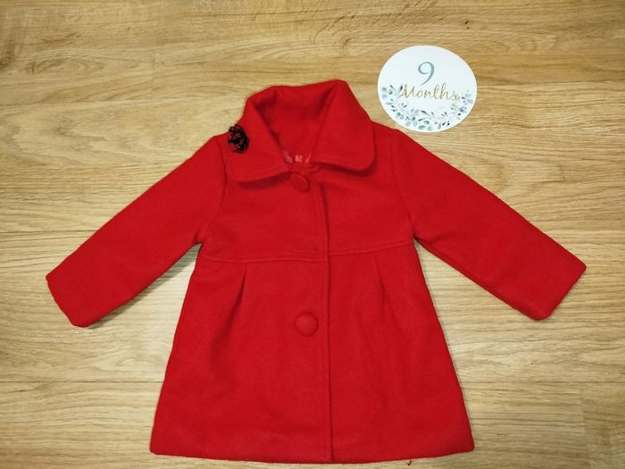 Veste rouge fille 9 mois