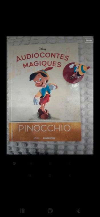 10ème audioconte magique collection altaya deagostini livre et figurine disney audio conte