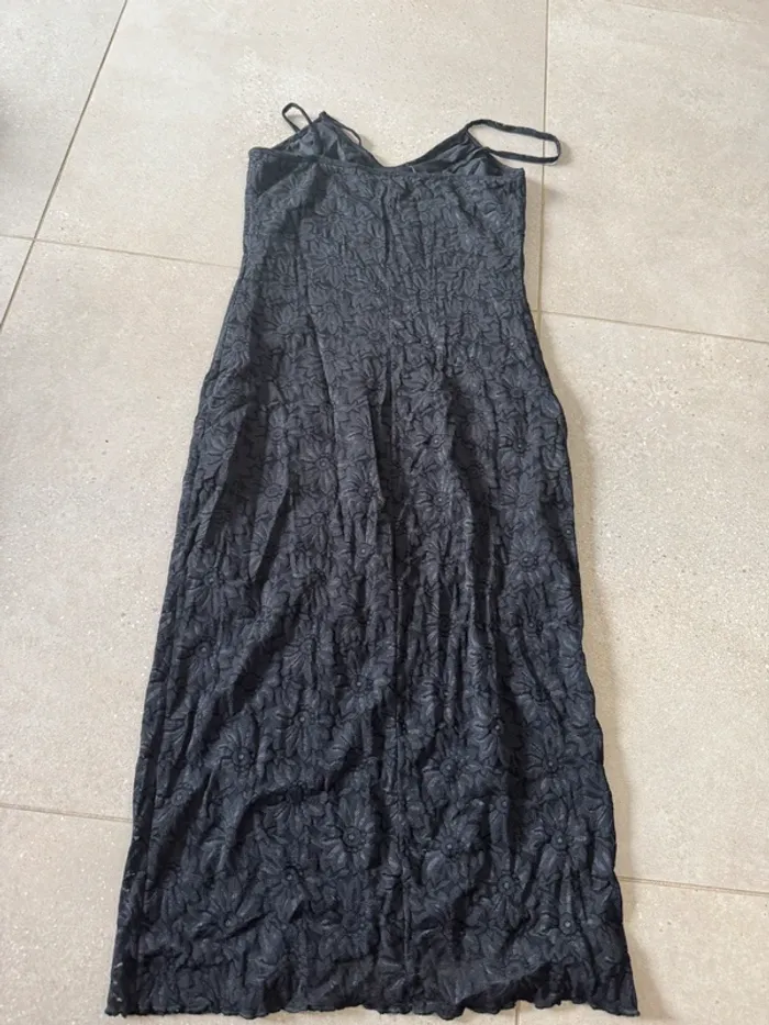 Robe noire No stress, très bon état, taille L 105cm longueur - photo numéro 4