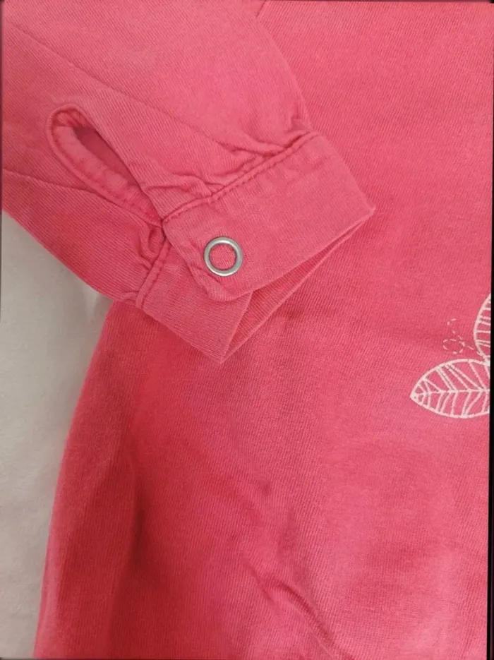 Tee-shirt manches longues Tricky Tracks fille 18 mois - photo numéro 3