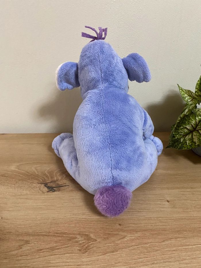 Doudou peluche éléphant violet lumpy Disney nicotoy - photo numéro 3