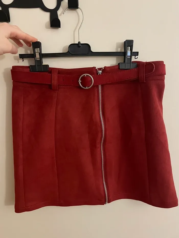 Jupe courte rouge