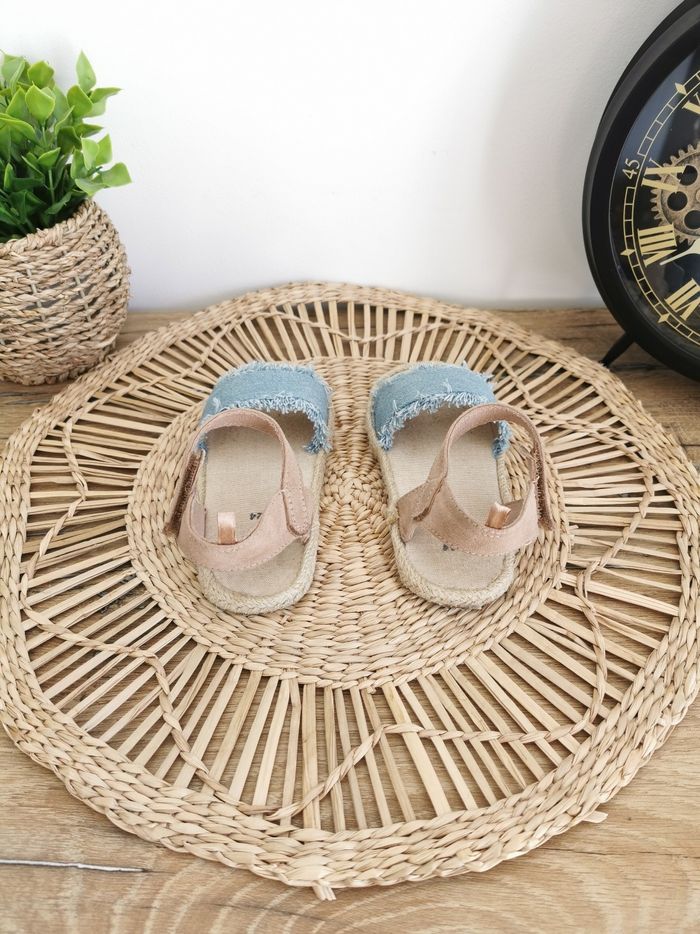 Sandales bohème, espadrilles en jean bleu clair H&M Pointure 24 - photo numéro 6