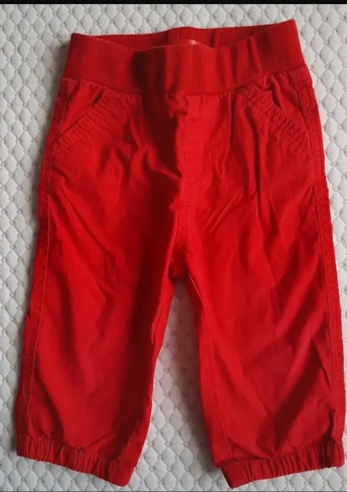 Lot de 2 pantalon bébé été 12 mois - photo numéro 5