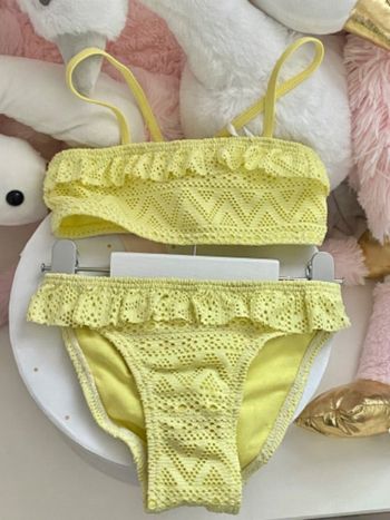 Maillot de bain deux pièces froufrou