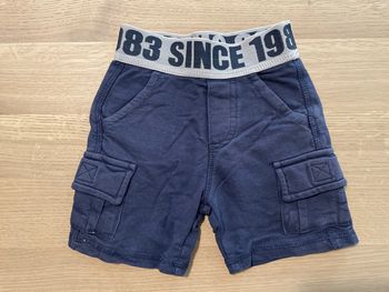 Short bleu avec élastique à la taille Z 24 mois 86cm