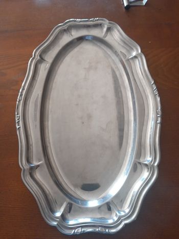 Plat inox 50x32 cm.