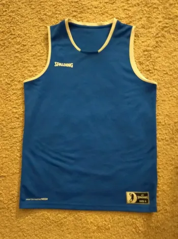 Maillot de basket Spalding, bleu, homme, taille L