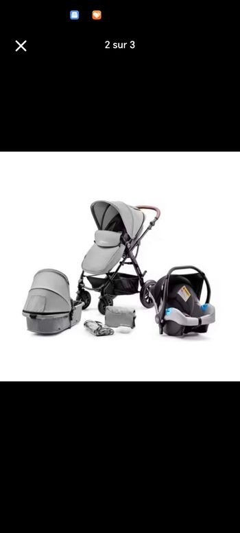 Poussette kinderkraft moov 2 en 1 