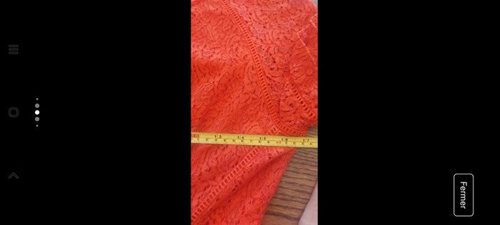 Jolie Robe FRNCH en dentelles rouge taille S - photo numéro 15