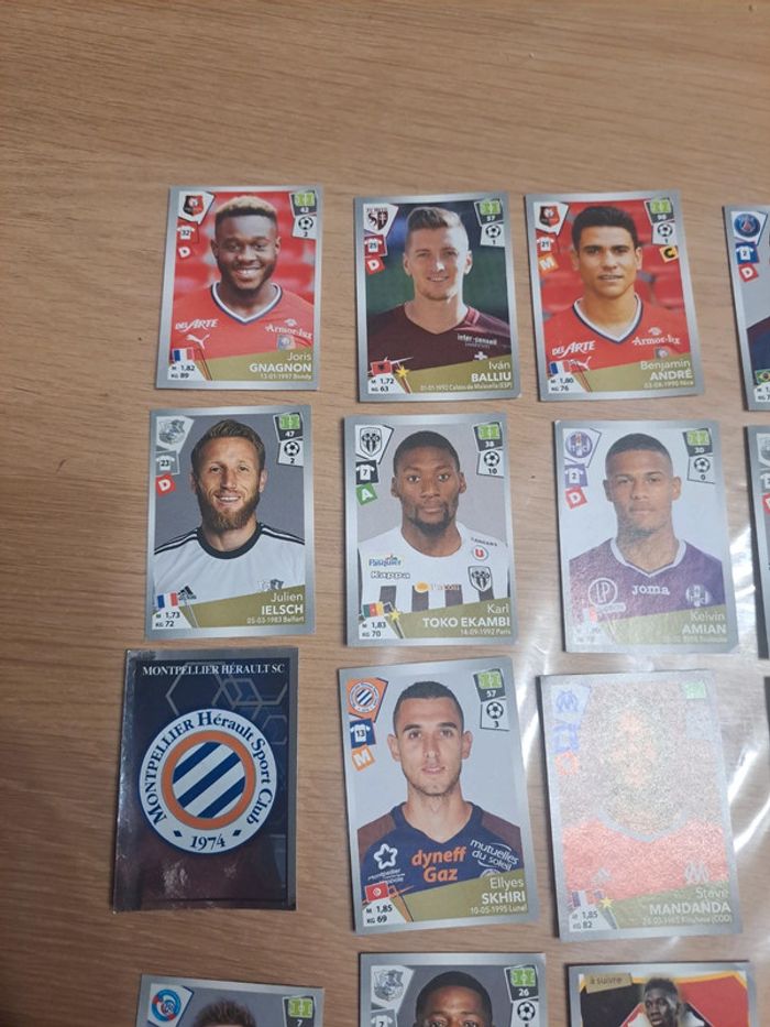 Lot de 18 cartes Panini 2017-18 - photo numéro 2