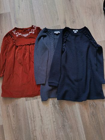 Lot de 3 robes manches longues 