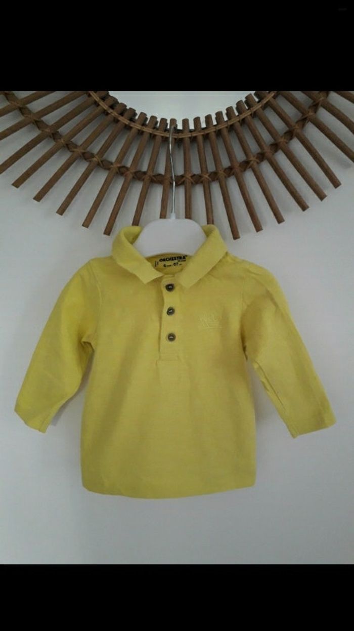 Polo ML jaune orchestra 6 mois