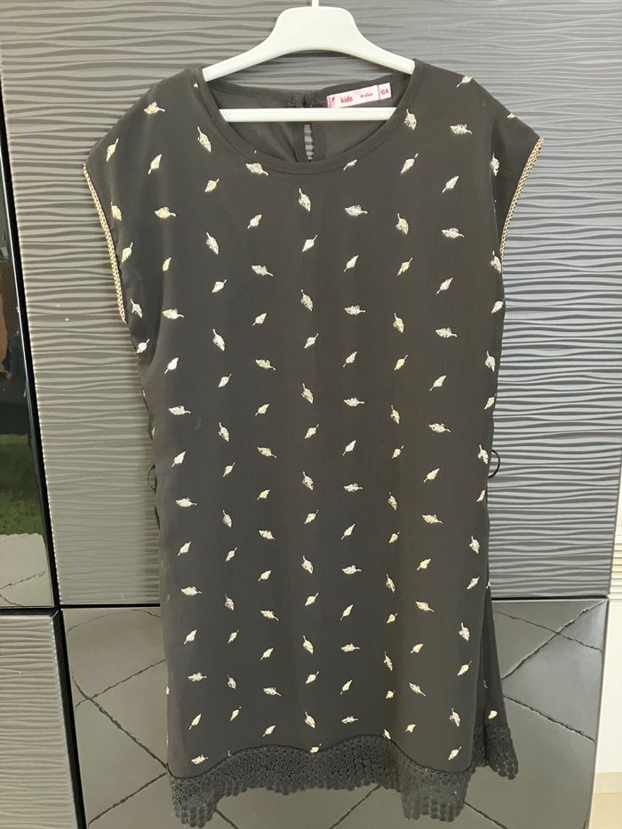 Robe noire et dorée Gemokids 10 ans - photo numéro 1