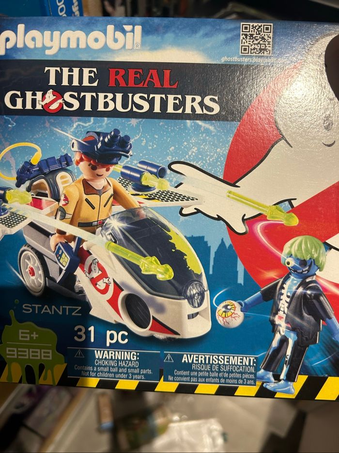 Playmobil ghostbusters 9388 Stantz avec vélo volant