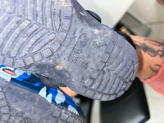 Crocs enfant bleues motif camouflage militaire c8 24/25 - photo numéro 7