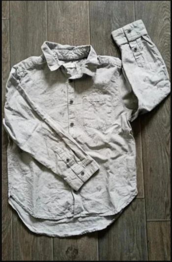 chemise grise manches longues 8 ans / 128 cm Très bon état Orchestra