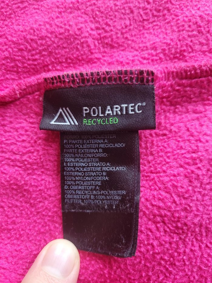 Veste polaire The North Face Denali  femme grise et rose  Taille S - photo numéro 7
