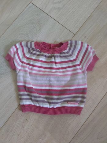 Pull manches courtes fille Sergent Major 3 mois (78)