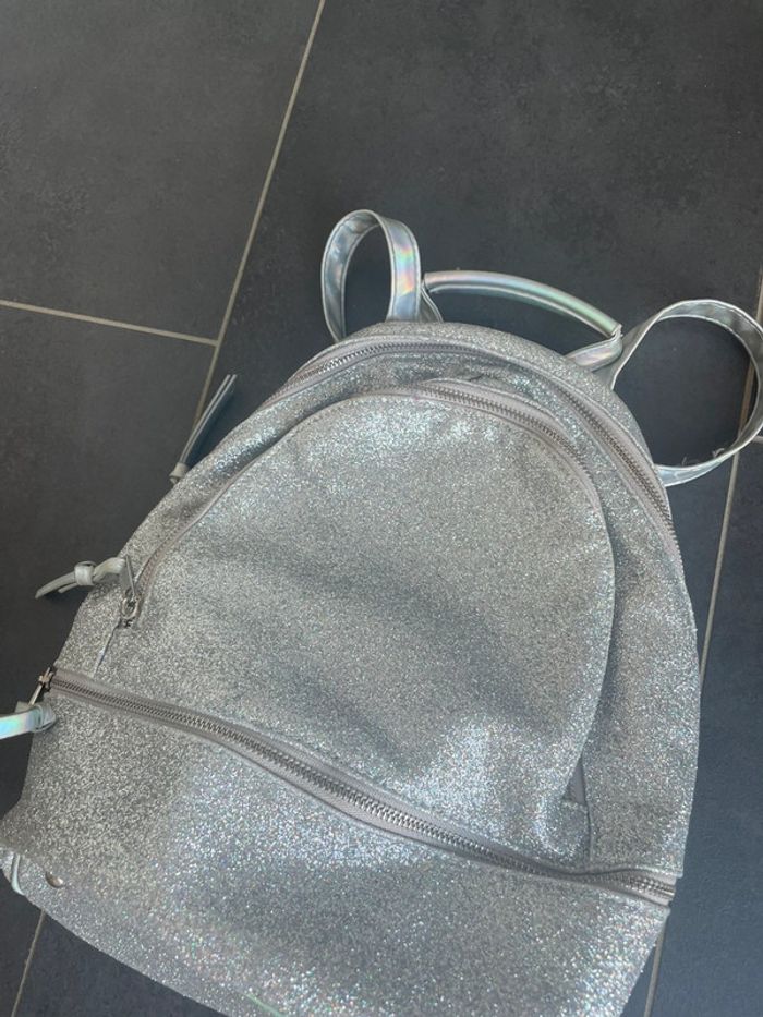Sac à dos Glitzer argenté - photo numéro 2