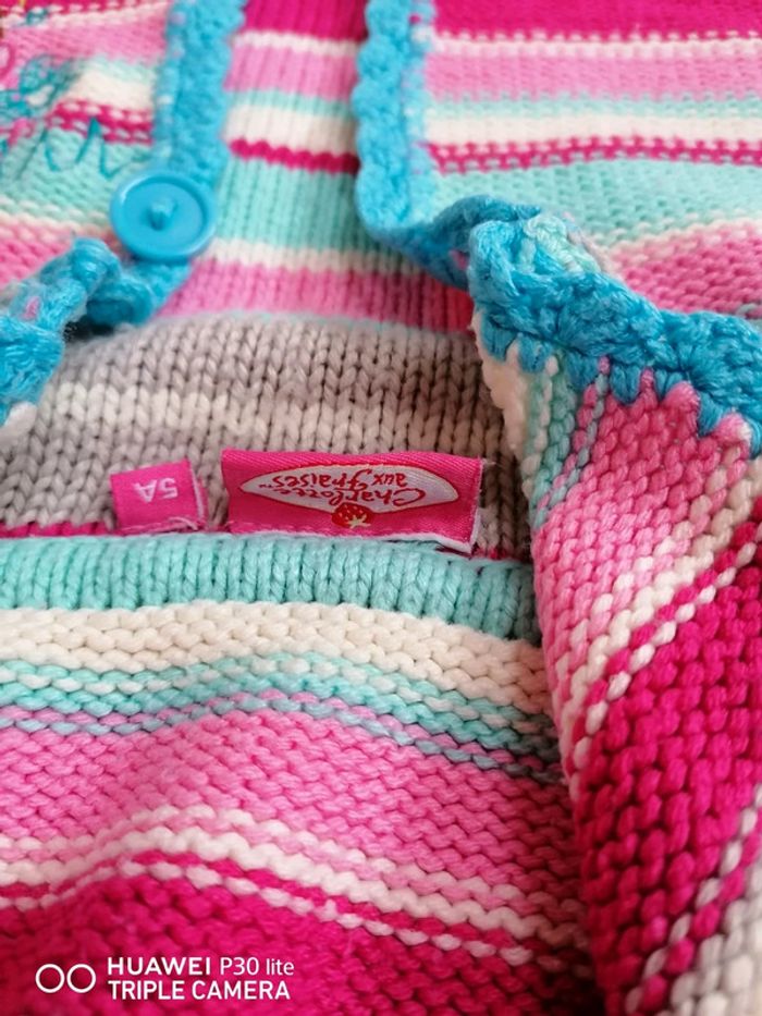 Gilet 5 ans Charlotte aux fraises 🍓 - photo numéro 10