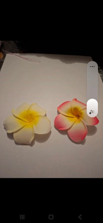 Lots 2 barrettes fille fleur neuf