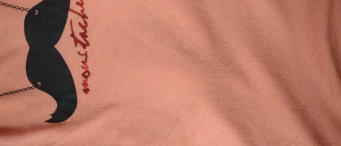 Tee shirt motif moustache corail femme L mim - photo numéro 9