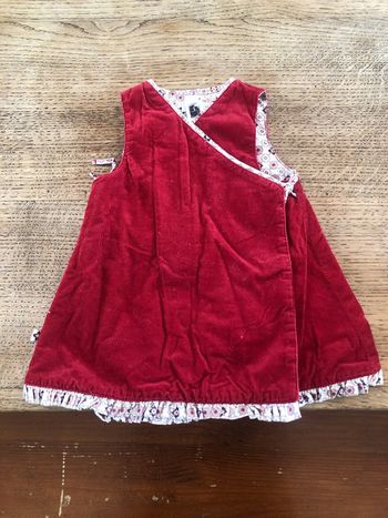 Robe en velours 3 mois