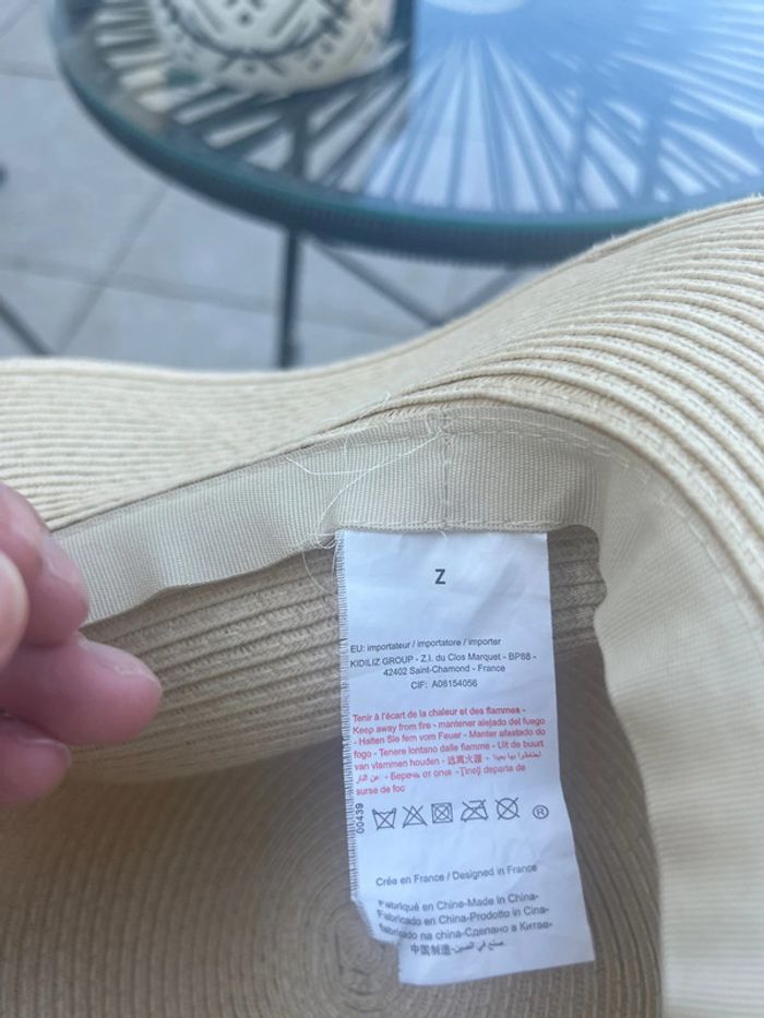 Chapeau de paille 55 cm - photo numéro 5