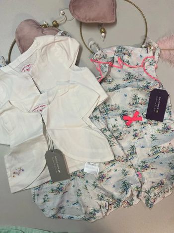 Lot de 2 ensemble fille (neuf) - Taille 4 ans
