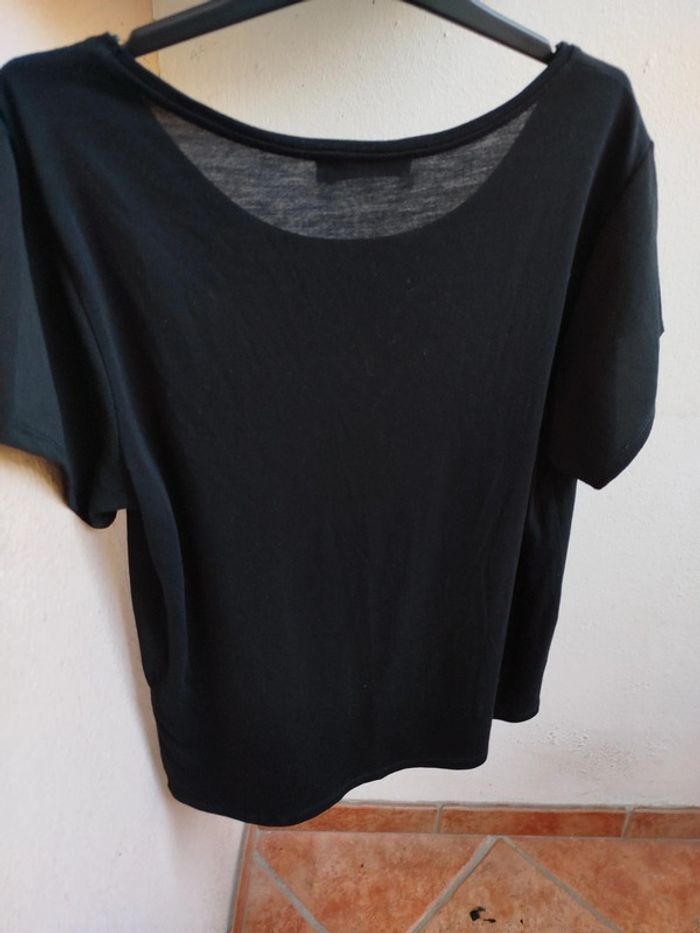 #tee shirt# noir#zara - photo numéro 4