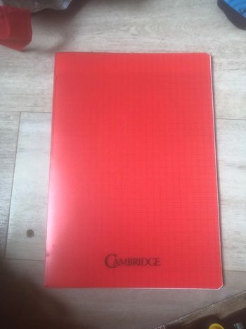 Cahier rouge 21x29,7cm