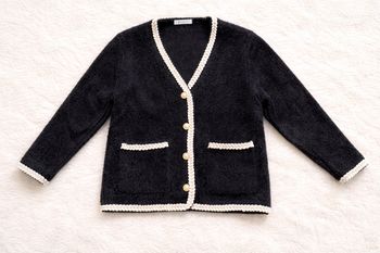 Gilet-cardigan duveteux/doux