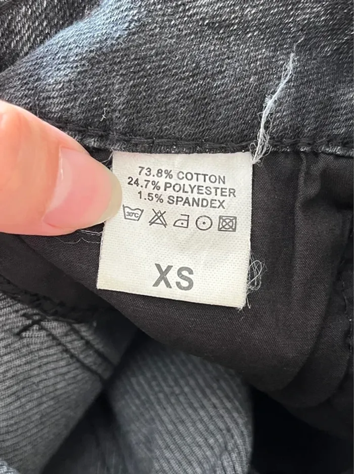Short en jean gris taille haute - photo numéro 6