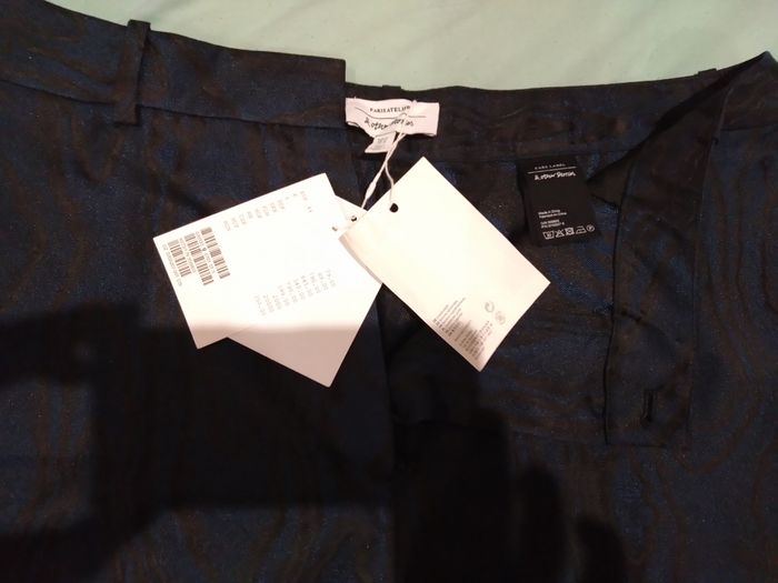 Pantalon noir et bleu irisé 44 Other Stories